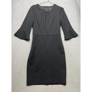 J Crew Womens Size 6 Sheath Dress Bell Sleeve Elegant Minimalist Work Career